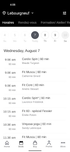 Yoga Fitness Mobile Screen 2
