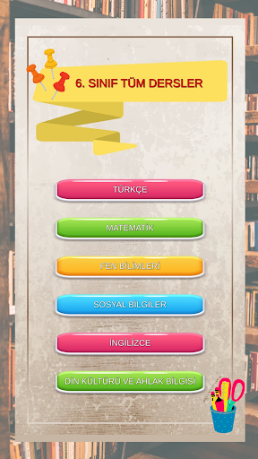 Android application 6.Sınıf TestBookTurkey screenshort