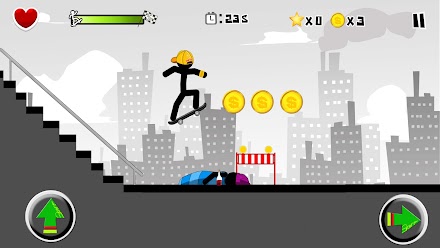 Stickman Skate : 360 Epic City Screen 3
