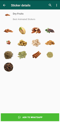 Android application Vegetable Sticker for WhatsApp screenshort