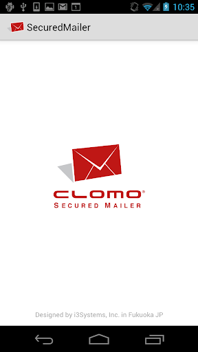Android application CLOMO SecuredMailer screenshort