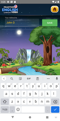 Learn English Verbs Game Screen 3