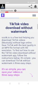Tiktok Downloader No Watermark