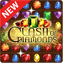Clash of Diamonds - Match 3 Jewel Games icono