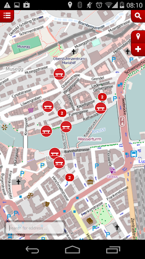 Android application Bench Finder screenshort