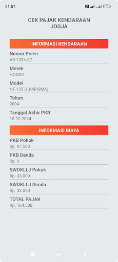 Cek Pajak Kendaraan Jogja