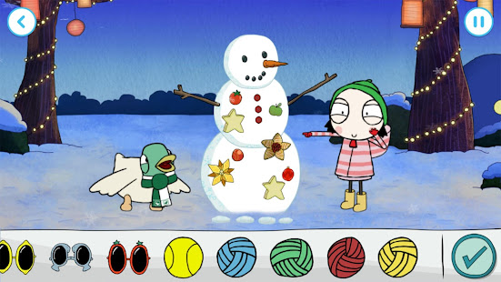 Игра Sarah & Duck: Build a Snowman гуглплей андроид приложение