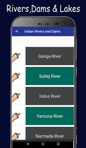 Indian Rivers GK ,Dams & Lakes Screen 2