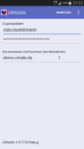 Android application clMDE Mobile screenshort