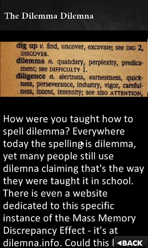 Mandela Effect Altered Memory