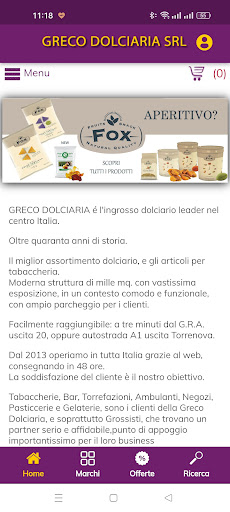Android application Greco Dolciaria - Acquisti B2b screenshort