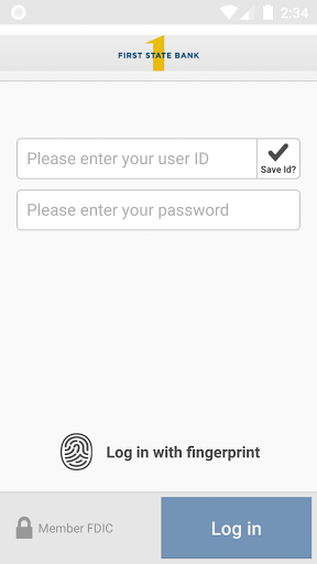 First State Bank Mobile Biz Screen 2