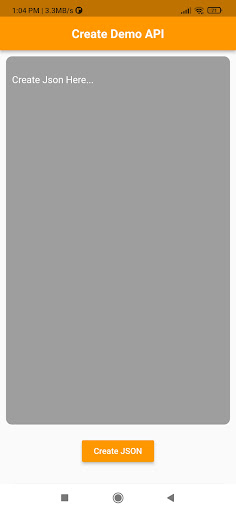 Create REST API Screen 2