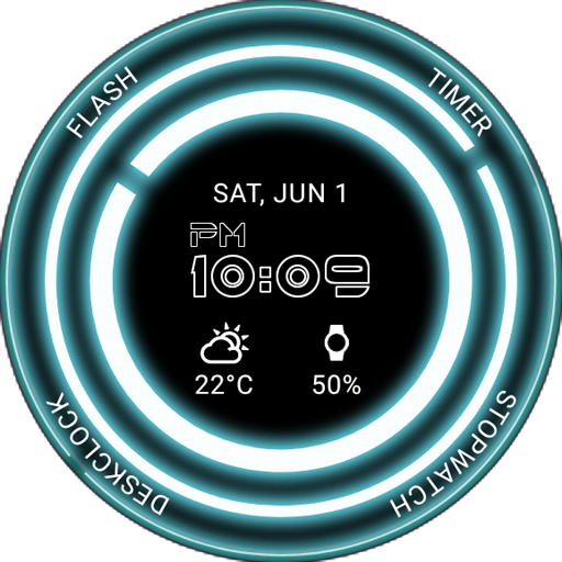 Glowing ElecTRONic Watch Face Latest Icon