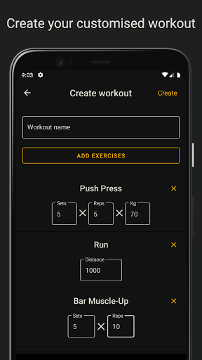 Workout Planner Plan workouts