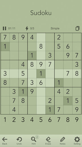 Android application Sudoku Wing screenshort