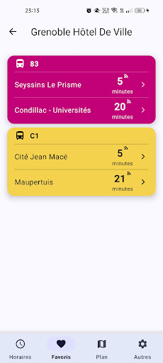 Grenoble Transports Screen 3