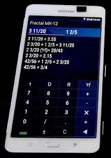 Fraction Calculator "Fractal MK-12P" Screenshot