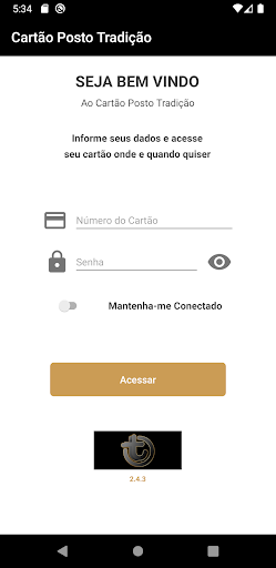 Android application Cartão Tradicard screenshort
