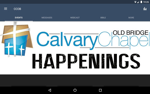Screenshot of Calvary Chapel Old Bridge