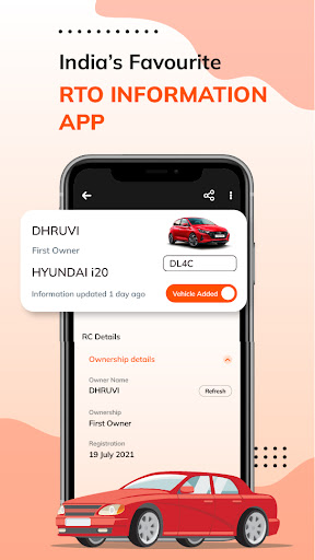 Android application RTO Vehicle Information App screenshort