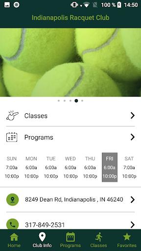 Android application IRC Tennis screenshort