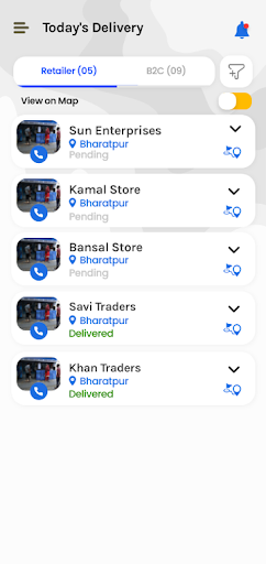 ABIS Dairy ADP Delivery APP Screen 3