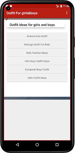 Android application Outfit ideas for Girls and Boy screenshort
