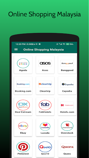 Online Shopping Malaysia App Screen 2