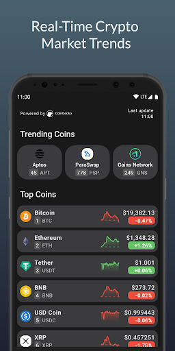 Android application CoinTrend: Crypto Privacy screenshort
