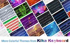 screenshot of Galaxy Sparkle Kika Keyboard