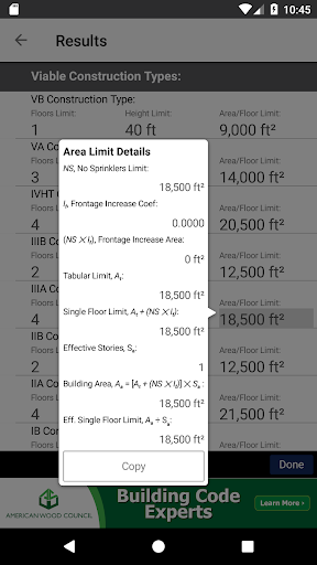Heights and Areas Calculator