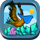 Paper Bird fly icon