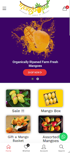 Android application Mangopur screenshort