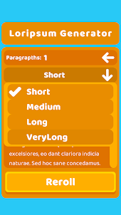 Loripsum Generator App