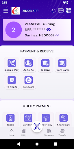 Android application Jiwikoparjan SACCOS screenshort