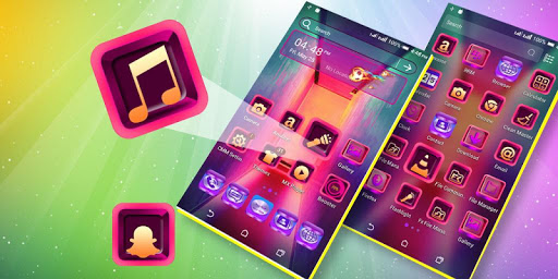 Colorful Launcher Theme Screen 2