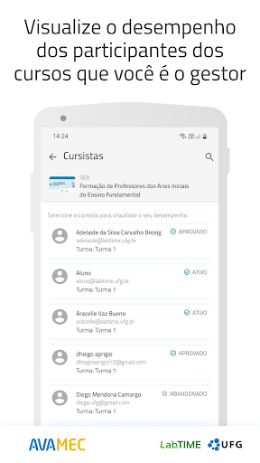 AVAMEC Meus Desempenhos Screen 2