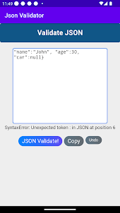 Json Validator Checker Verify