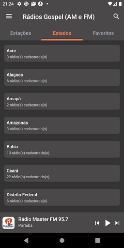 Rádios Gospel (AM/FM) Screen 2