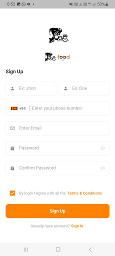 Raala Food: Food Delivery Screen 2