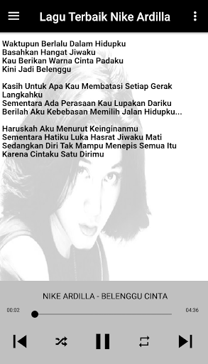 Nike Ardillla Lagu Serta Lirik Screen 3