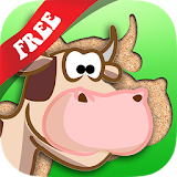 Farm Animals Puzzle Kids Free icon