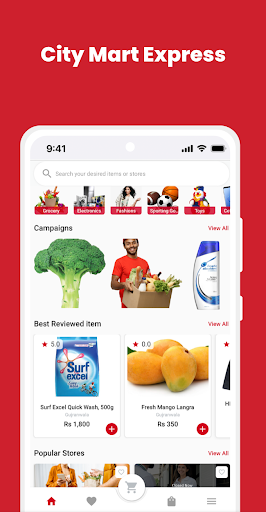 Android application CityMart Online Shopping screenshort