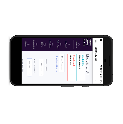 Android application VTU Telecom Services screenshort
