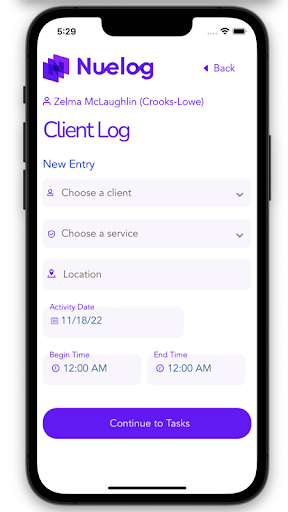 Nuelog Screen 2