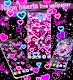 screenshot of Neon hearts live wallpaper