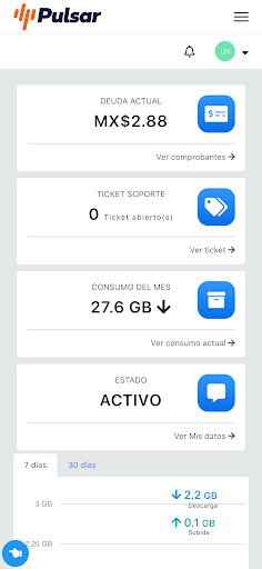 Android application Pulsar Telecom screenshort