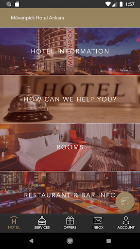 Android application Mövenpick Hotel Ankara screenshort