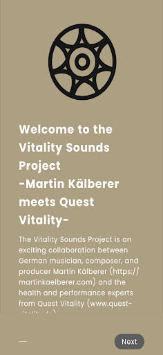 Android application Vitality Sounds screenshort